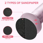 7D24HCARE Professional Electric Callus Remover for Feet - Stepless Speed, Aluminum Alloy Body