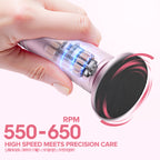 7D24HCARE Professional Electric Callus Remover for Feet - Stepless Speed, Aluminum Alloy Body