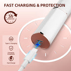 7D24HCARE Flawless Facial Hair Remover for Women - Rechargeable & Painless Lady Shaver with LED