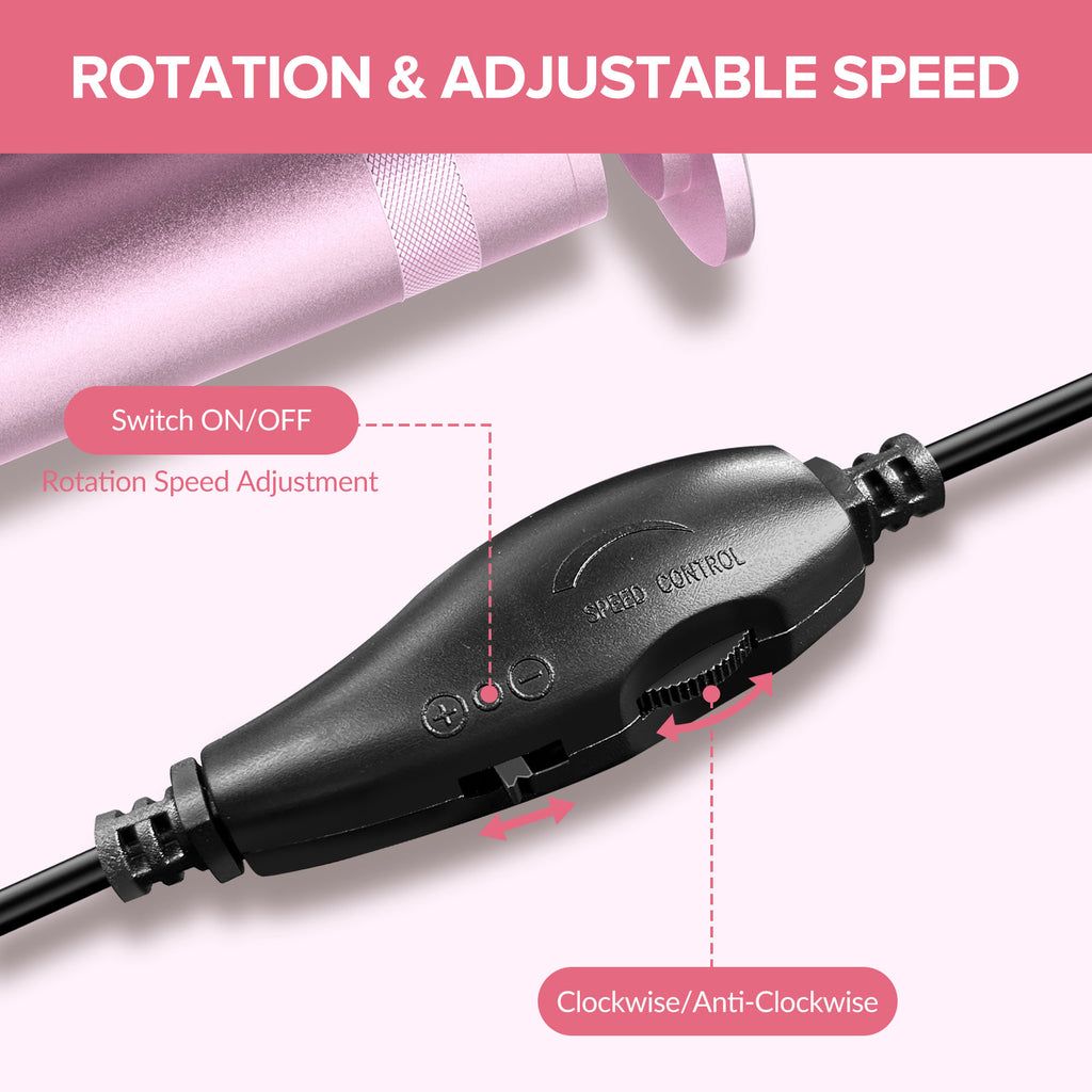 7D24HCARE Professional Electric Callus Remover for Feet - Stepless Speed, Aluminum Alloy Body