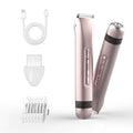 7D24HCARE 2-in-1 Body & Bikini Trimmer for Women - Rechargeable, IPX7 Waterproof Electric Shaver