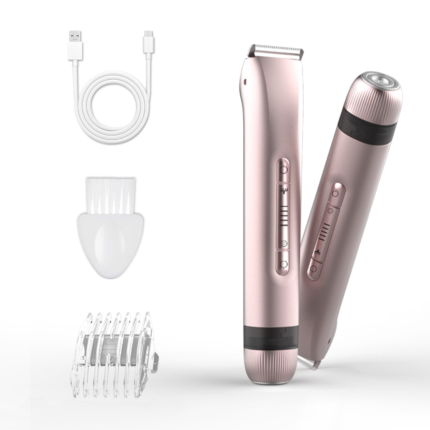 7D24HCARE 2-in-1 Body & Bikini Trimmer for Women - Rechargeable, IPX7 Waterproof Electric Shaver